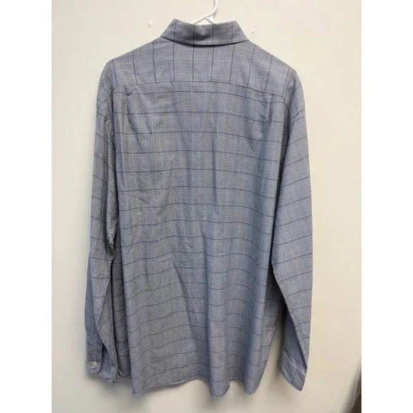 Polo Golf Ralph Lauren Westerton Shirt Mens XL Blue Glen Plaid 100% Cotton L/S - Picture 4 of 4